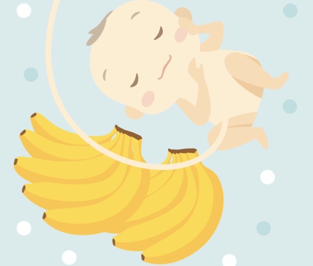 妊娠33週　赤ちゃんの大きさ　赤ちゃん　サイズ　バナナ